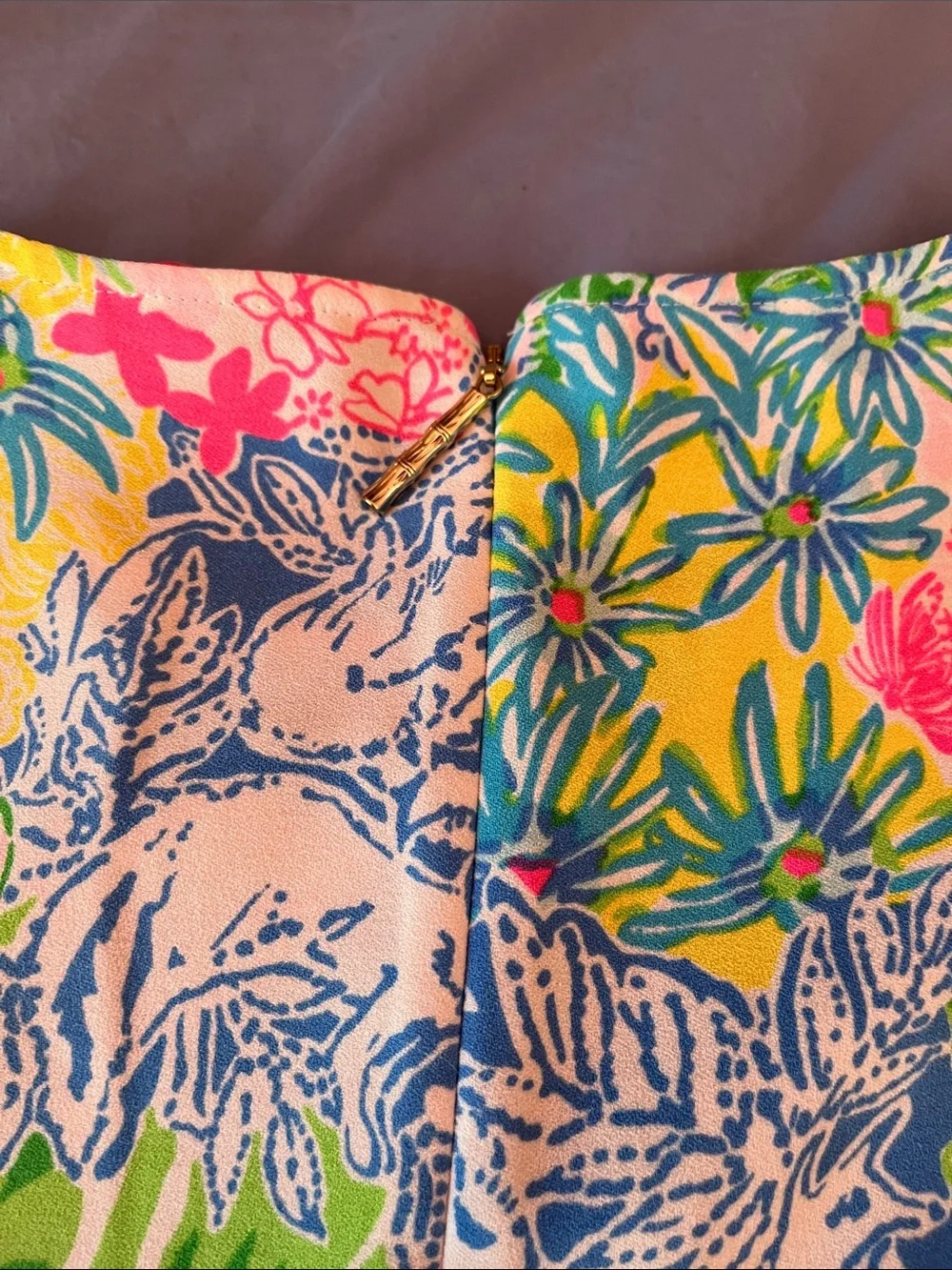 Lilly Pulitzer Multicolor Floral Print Top + matching shorts rare SET